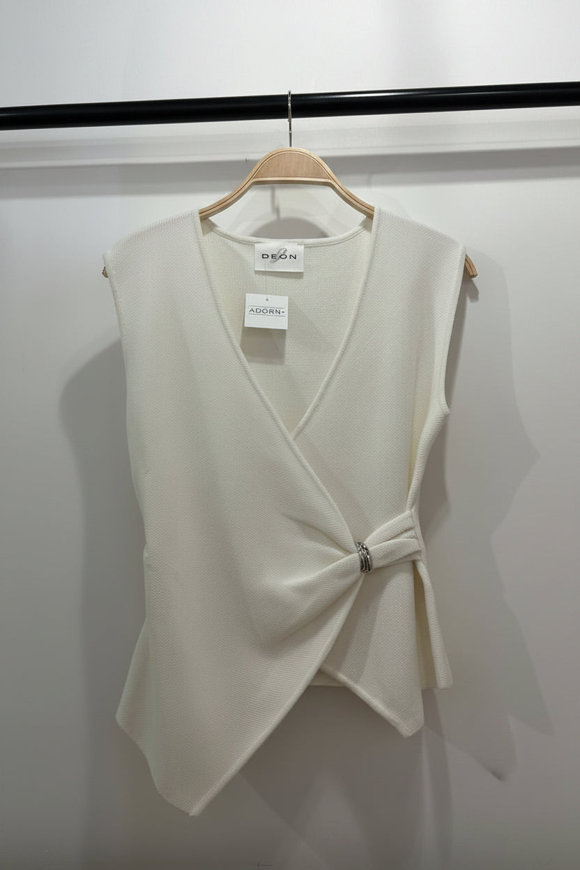 DEON Sleeveless Wrap Top