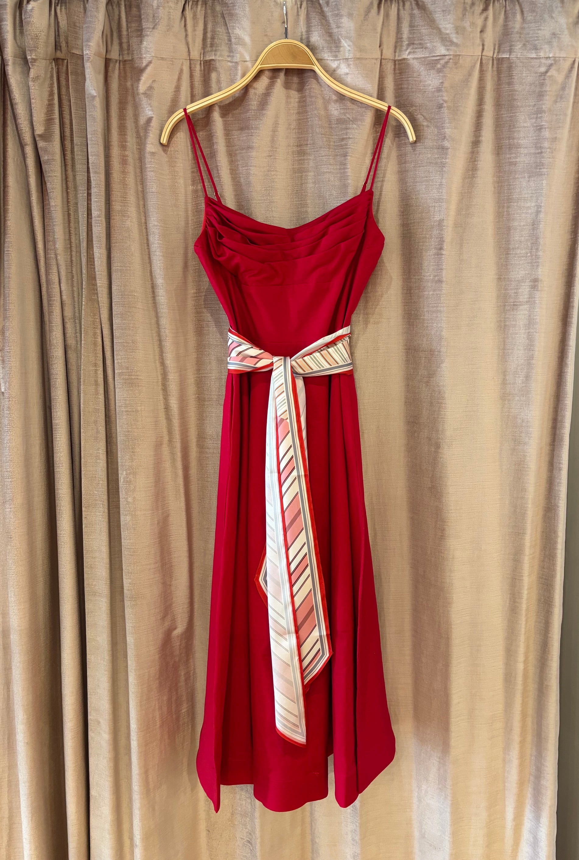 DEON Summer Red Scarf Dress - Adorn DEON Summer Red Scarf Dress - Adorn