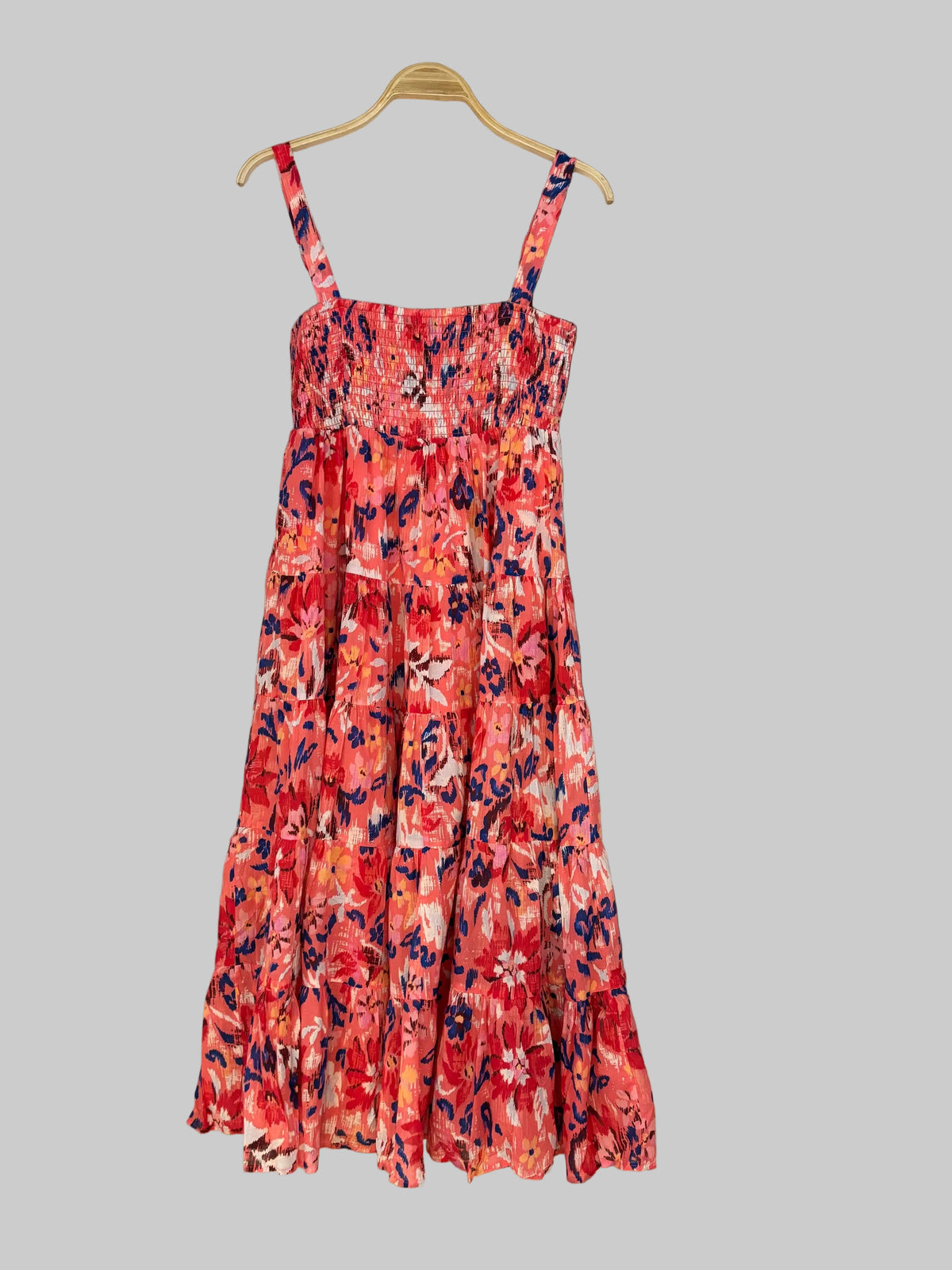 DEON Hot Coral Midi Dress