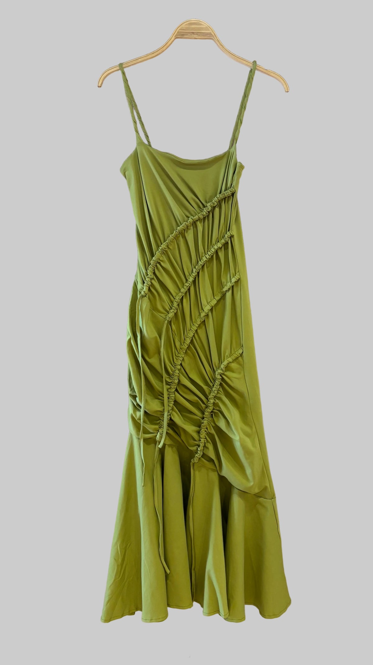 DEON Long Draped Knit Dress