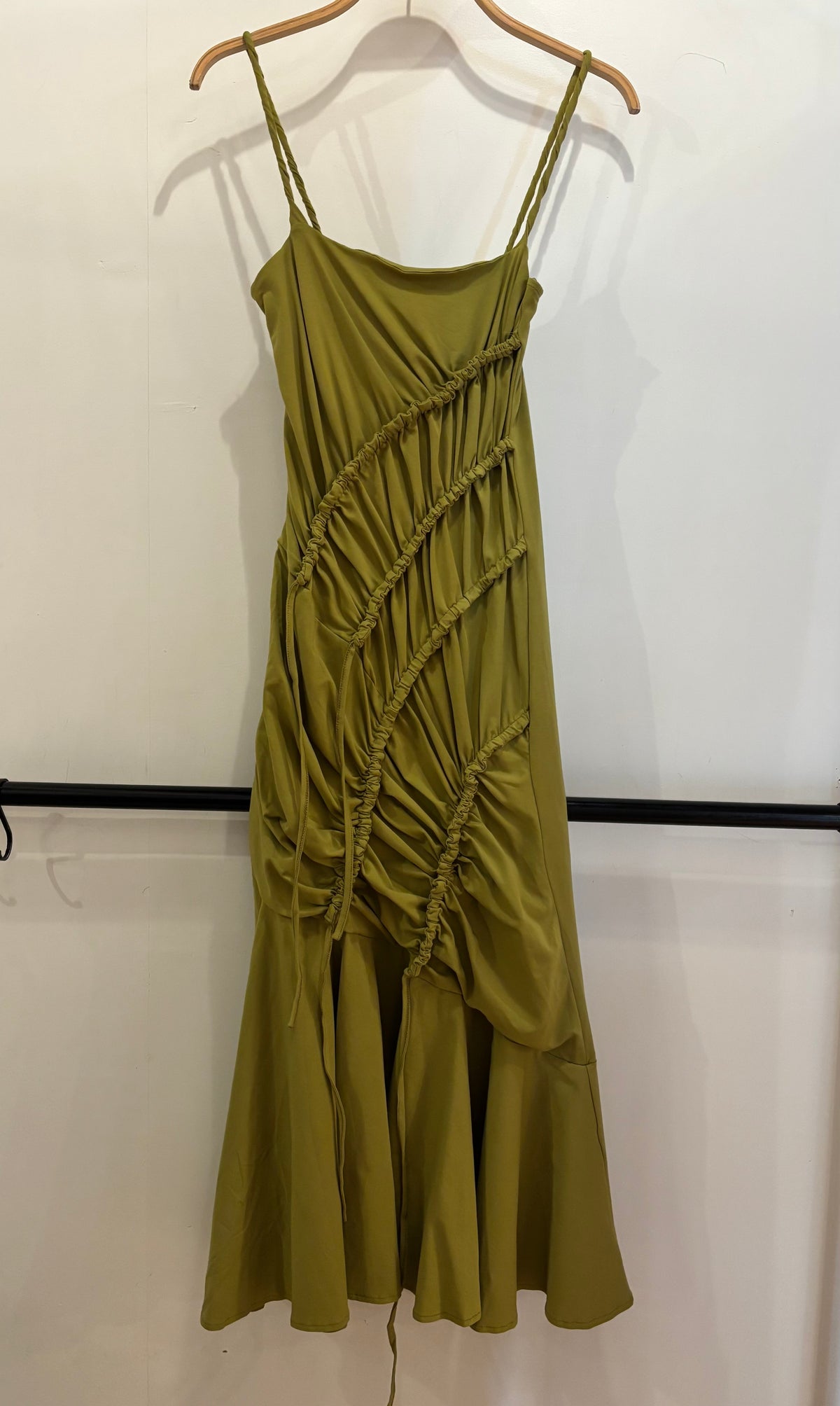 DEON Long Draped Knit Dress