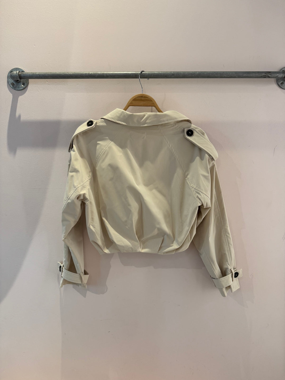 DEON Cropped Utility Trench Coat