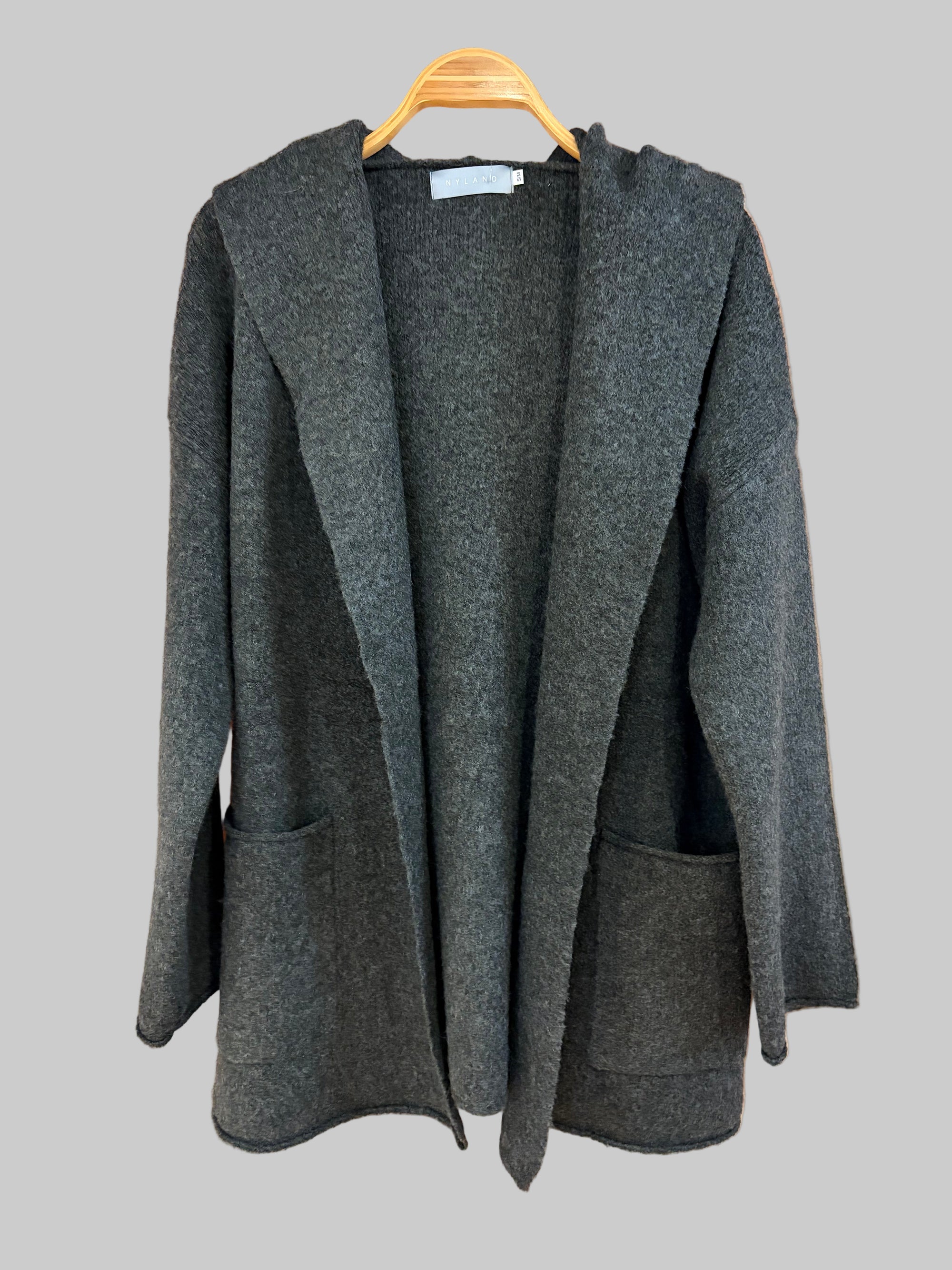 NYLAND Calla Cardigan Sweater Charcoal