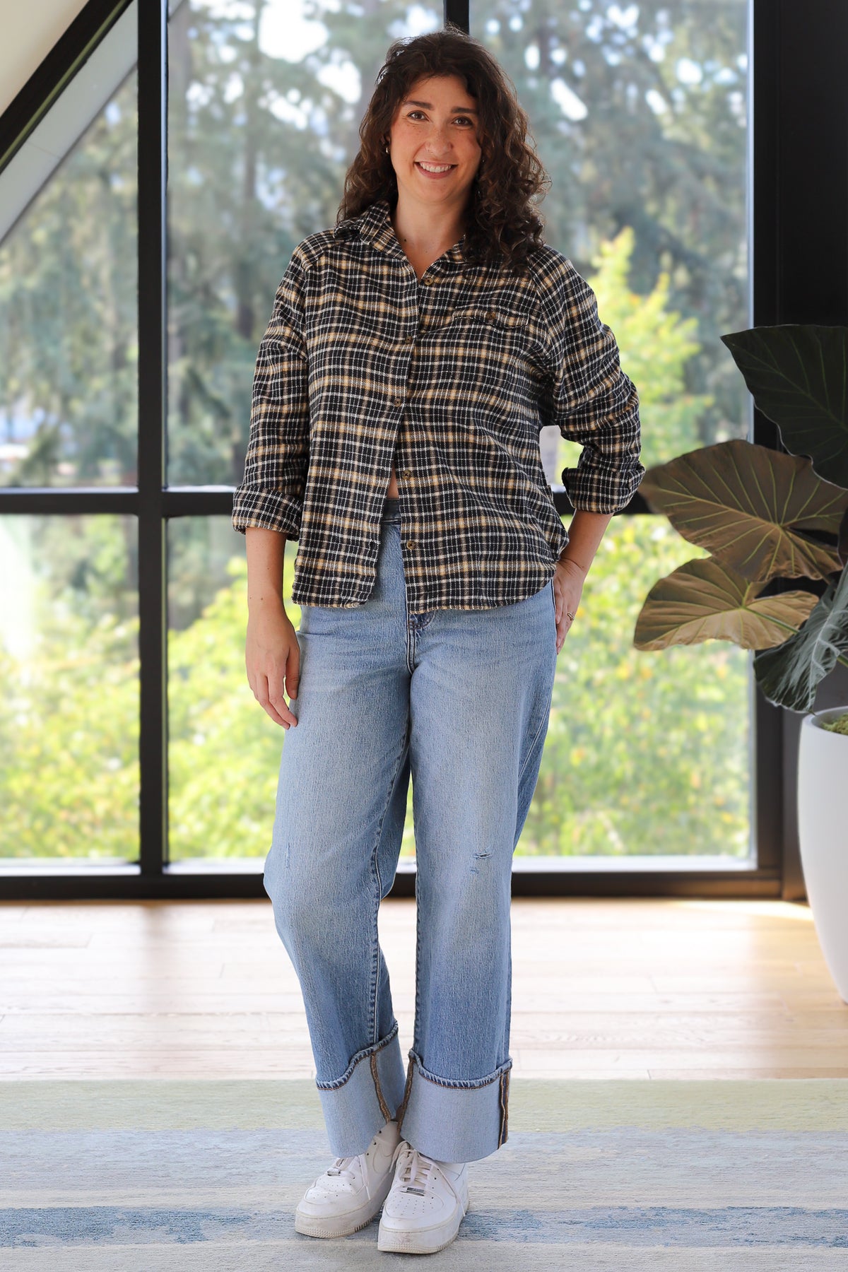 Billabong Best Time Button Down Flannel Shirt