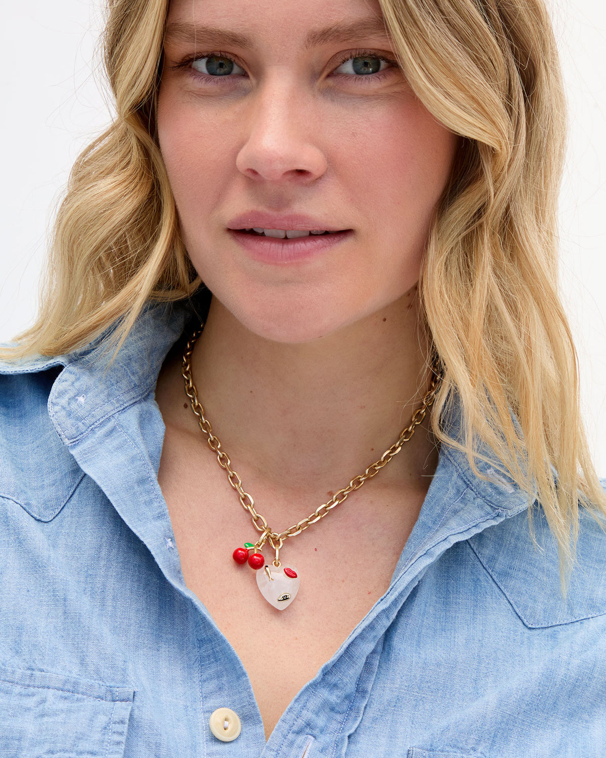 Clare V. Icon Heart Charm