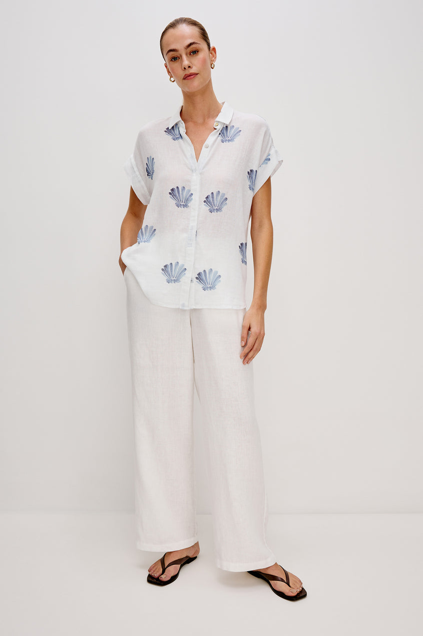 Rails Jamie Shirt in Blue Seashells