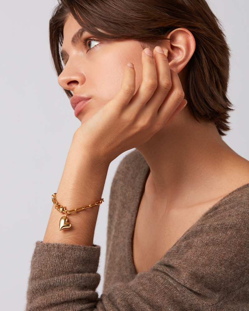 Jenny Bird Puffy Heart Bracelet