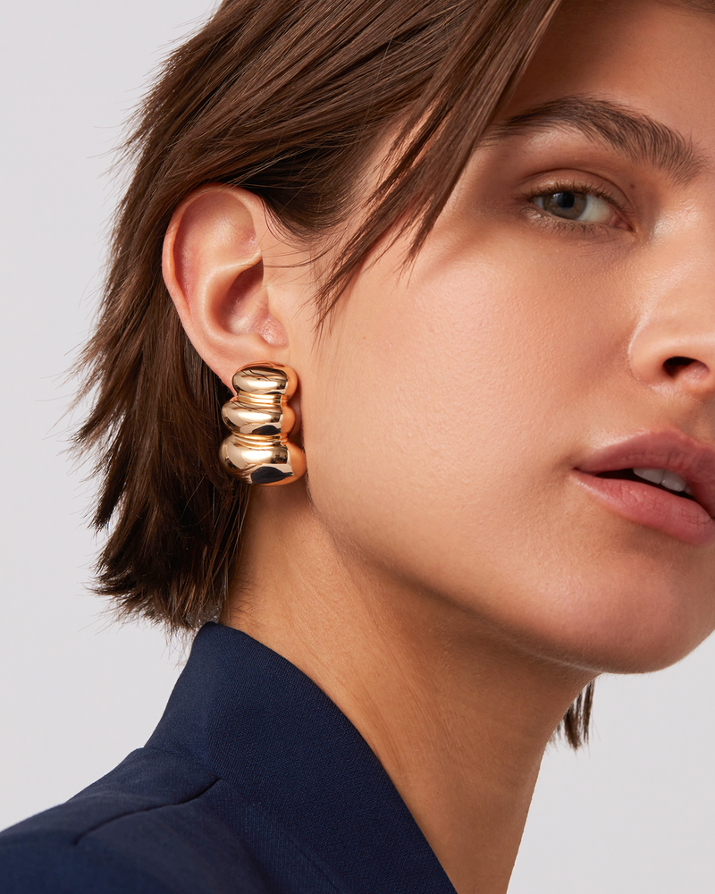 Jenny Bird Non Stop Earrings Gold