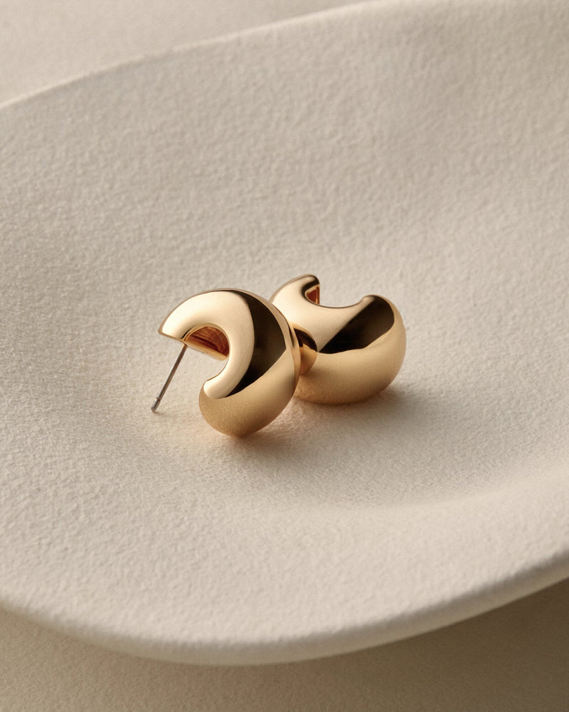 Jenny Bird Small Gemma Hoop Earrings Silver