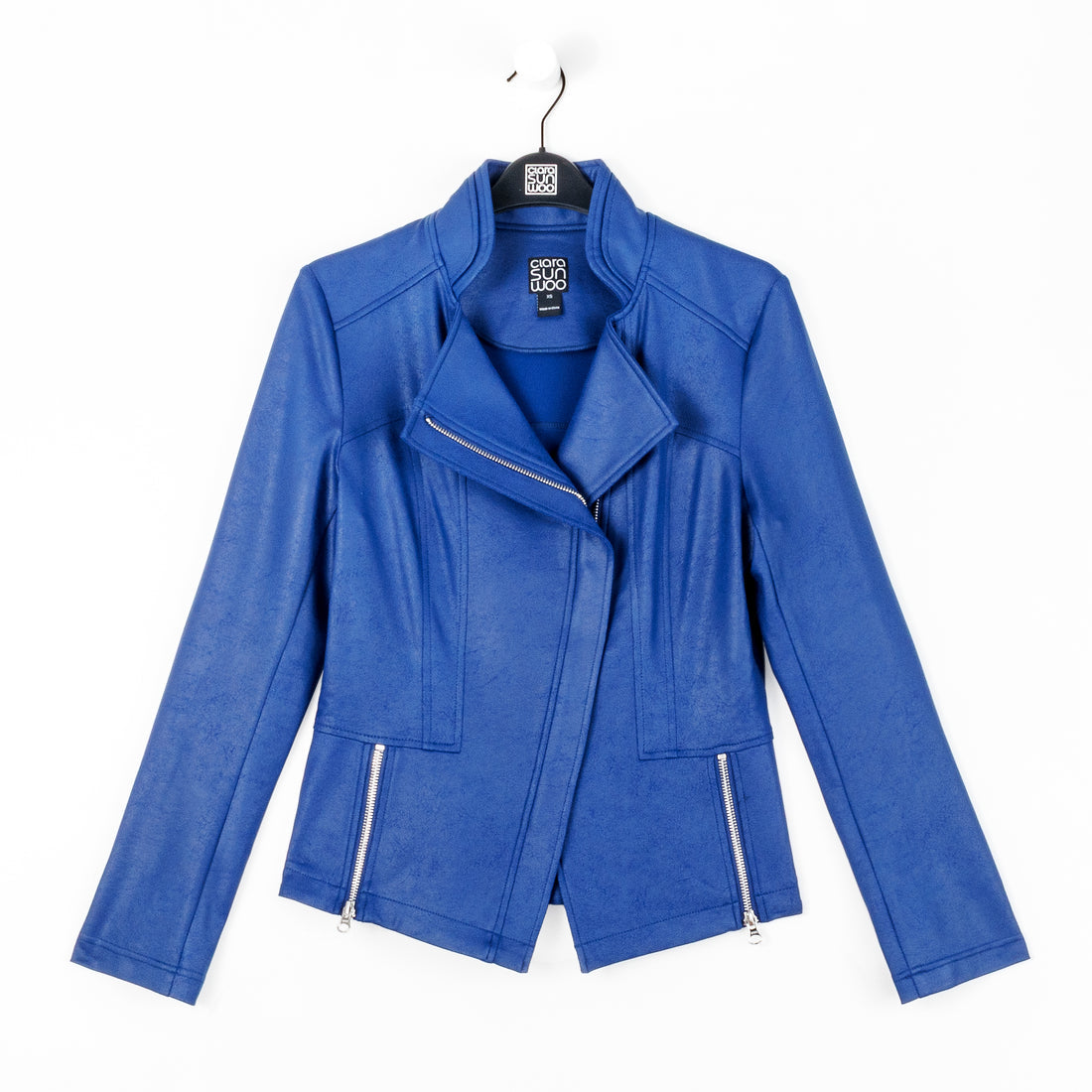 Clara Sunwoo Liquid Leather Signature Knit Jacket