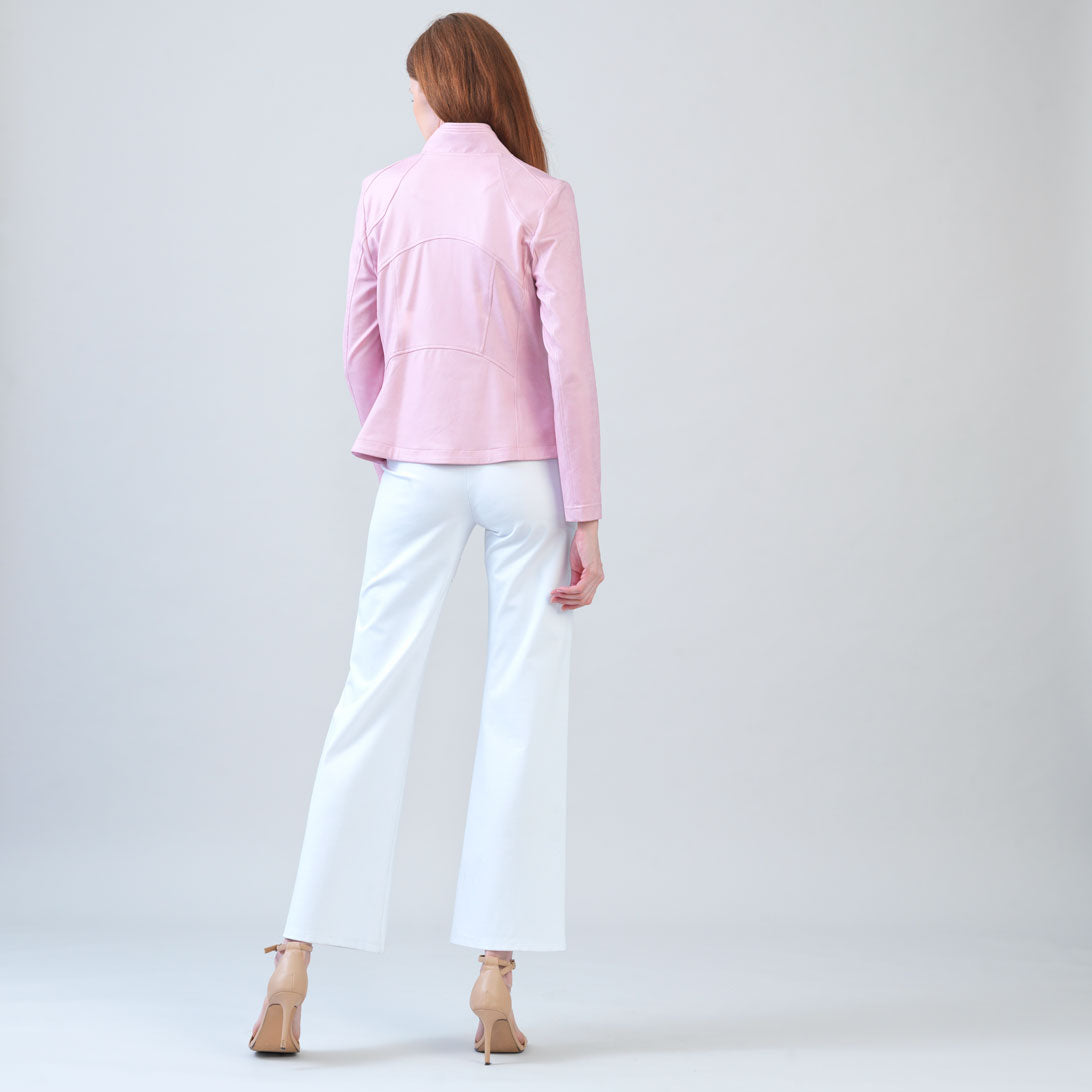 Clara Sunwoo Liquid Leather Signature Knit Jacket