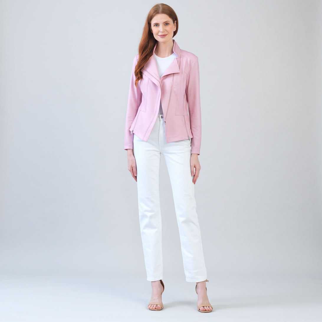 Clara Sunwoo Liquid Leather Signature Knit Jacket