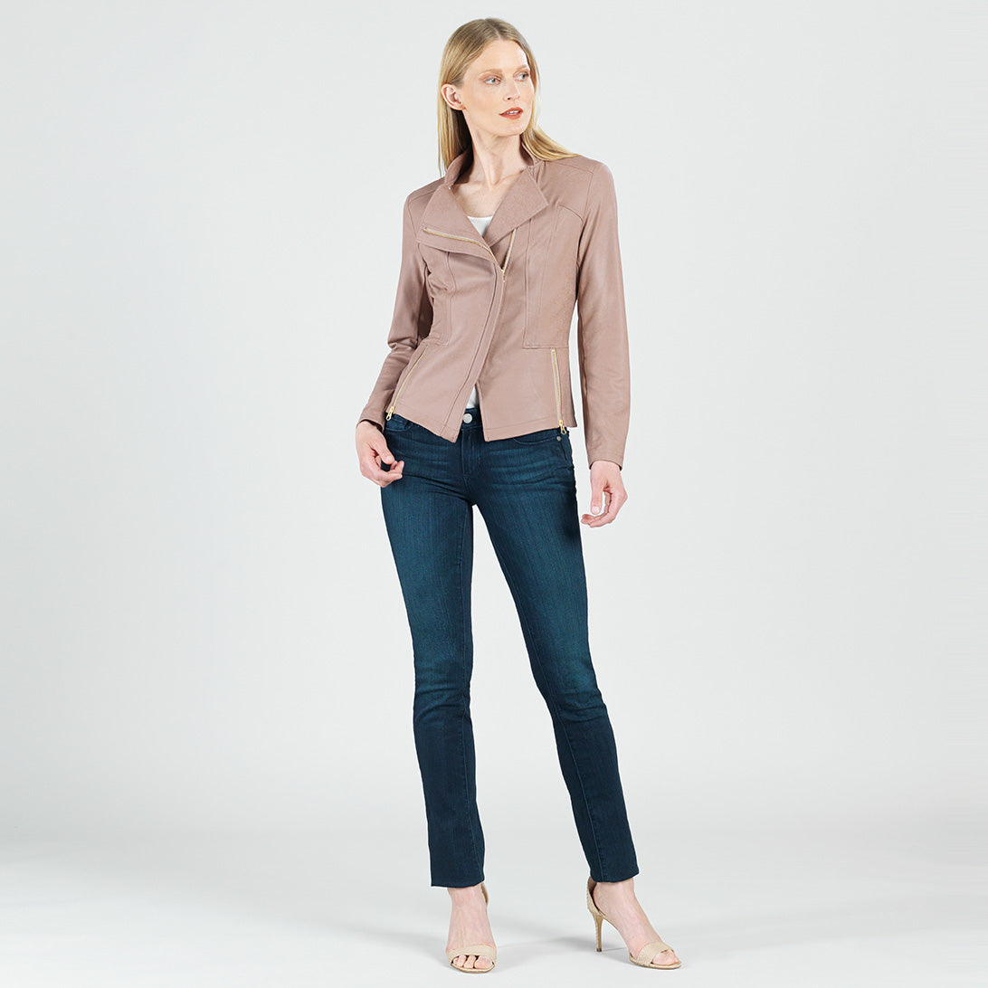 Clara Sunwoo Liquid Leather Signature Knit Jacket