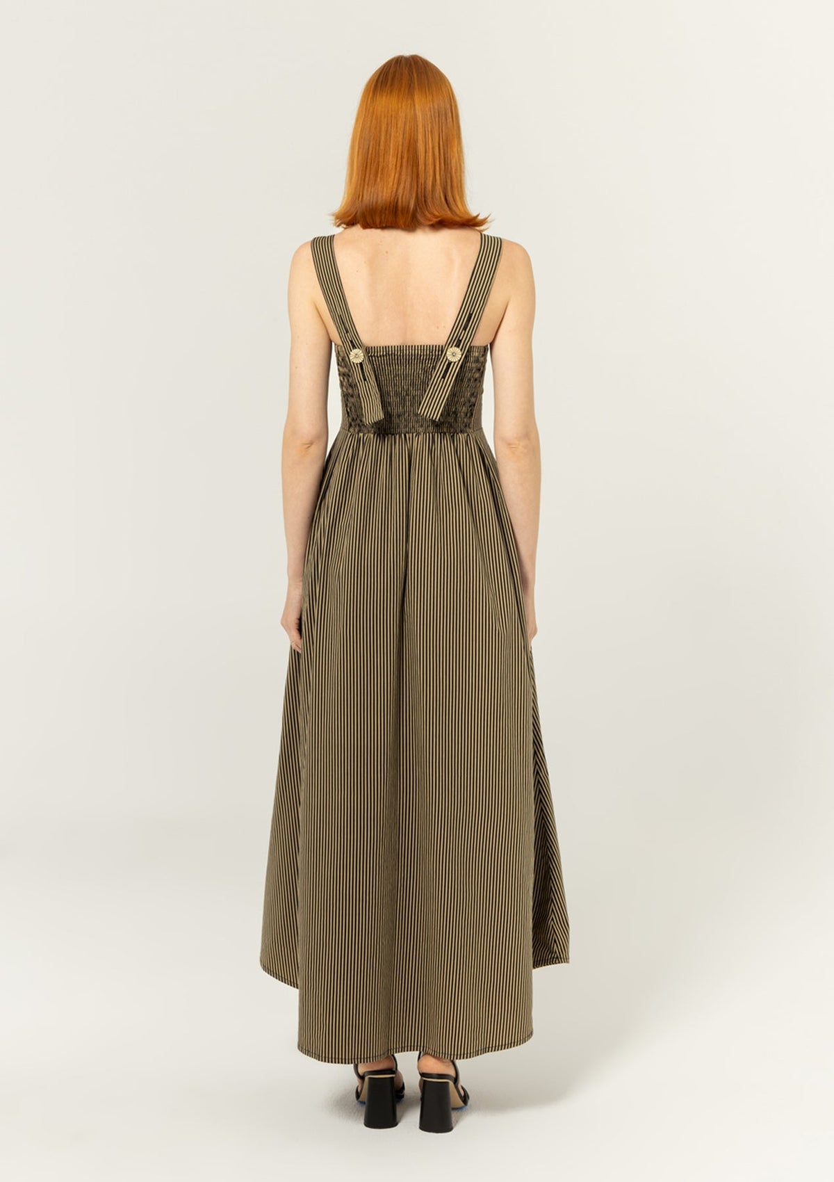 BEL KAZAN Janie Dress in Black Stripe