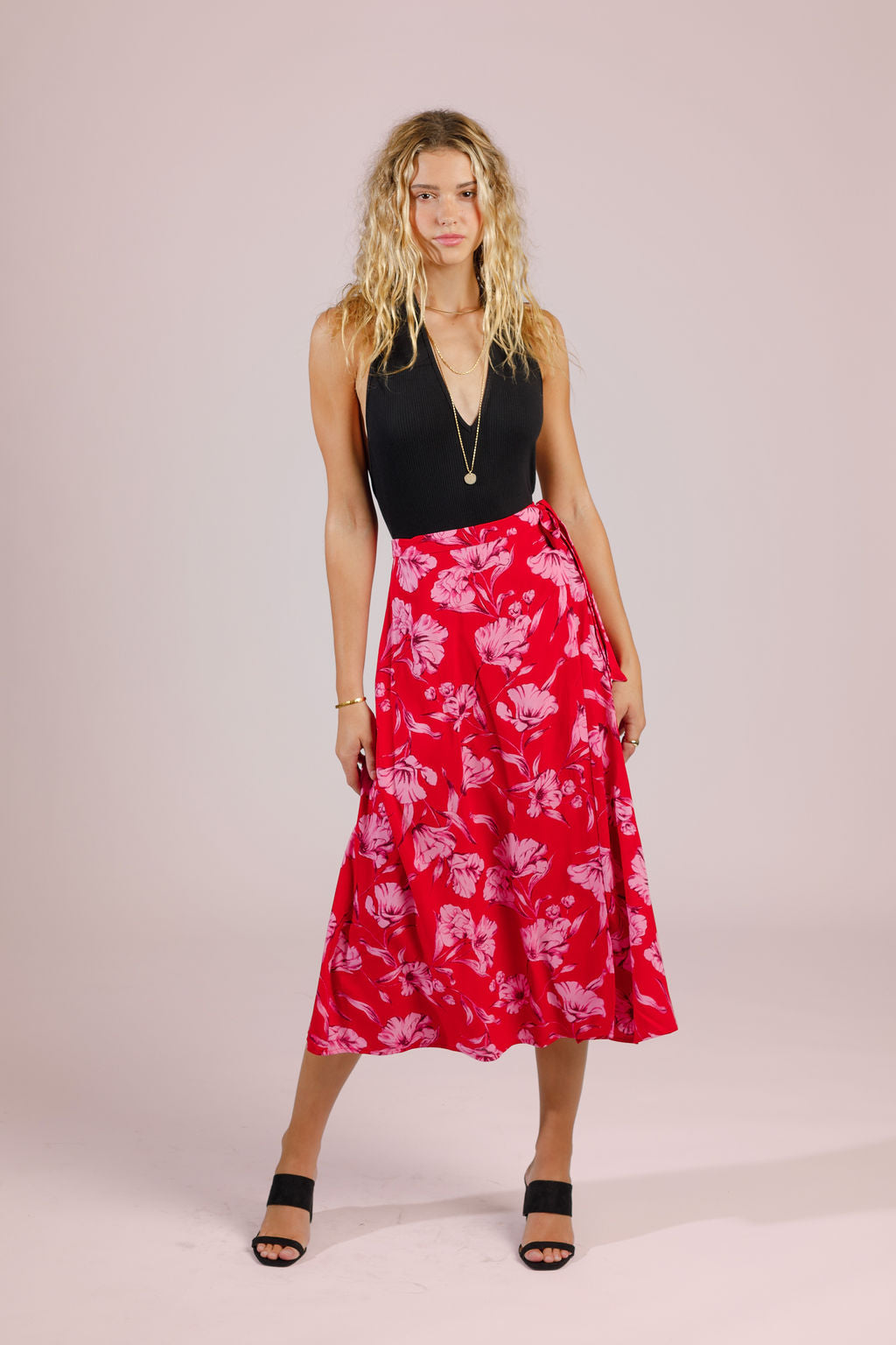 Band of the Free Vida Skirt Red/Pink