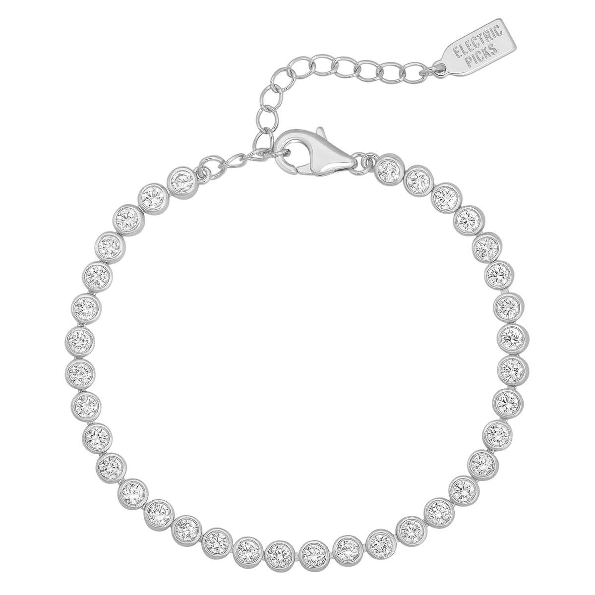 Electric Picks Jewel Bracelet Silver
