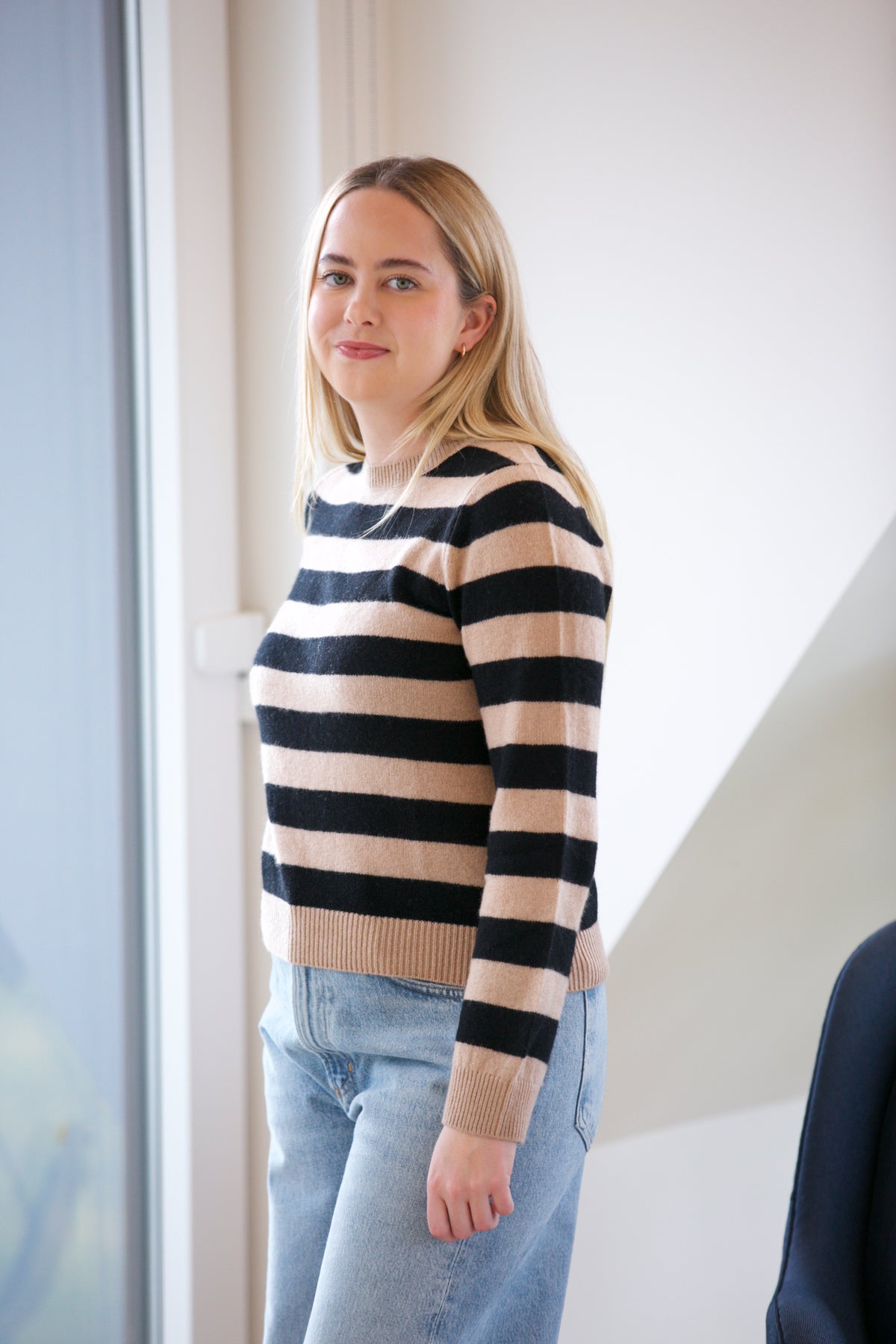 Jumper 1234 Stripe Crew Sweater