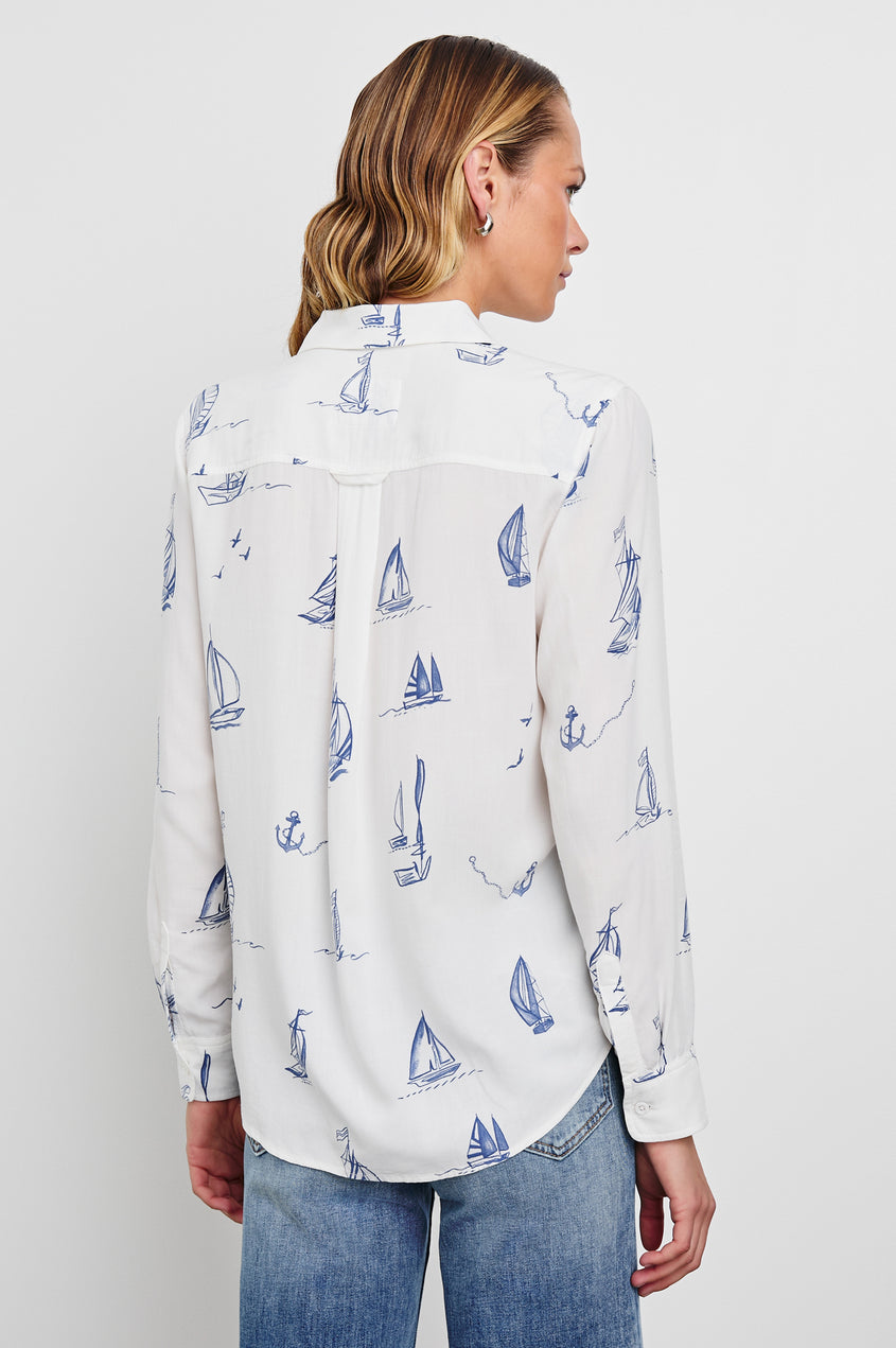 Rails Kathryn Shirt in Sailboats