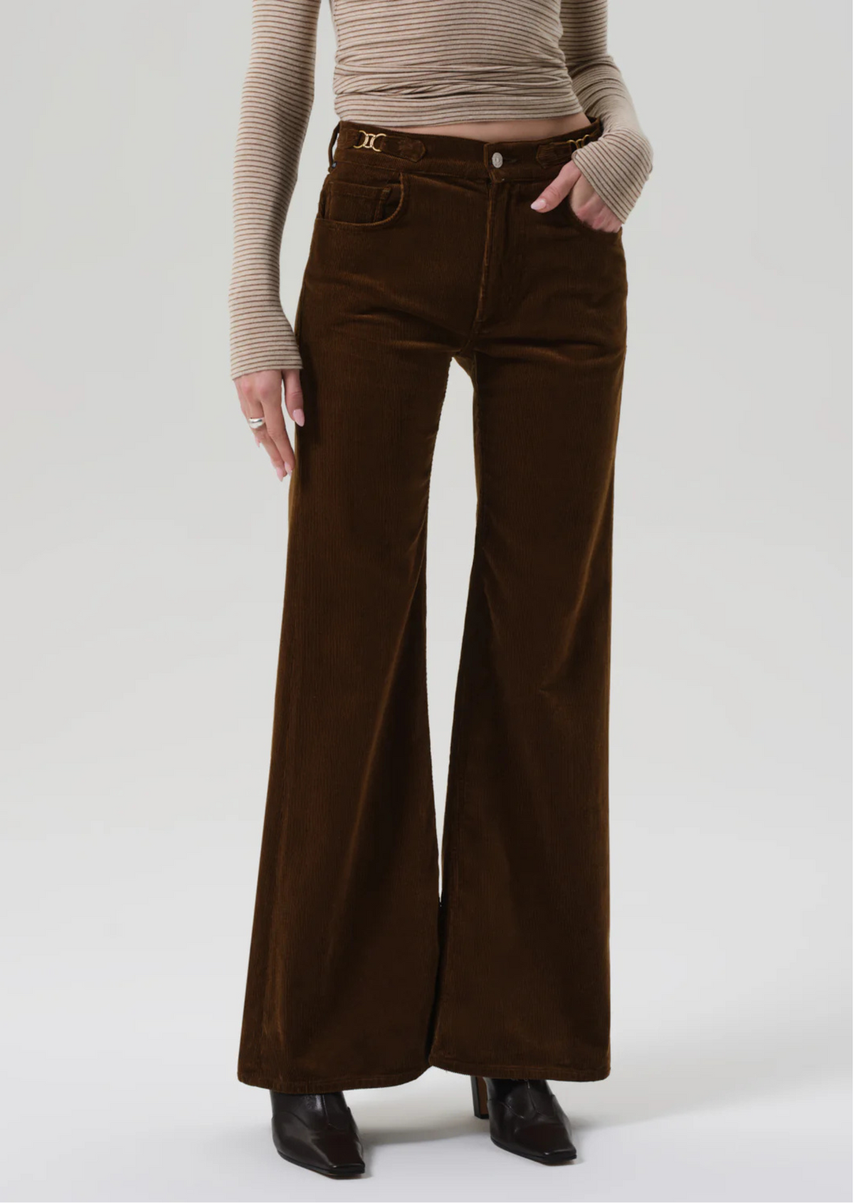 Citizens of Humanity Kimberly Flare w/ Horsebit in Corduroy Manuka