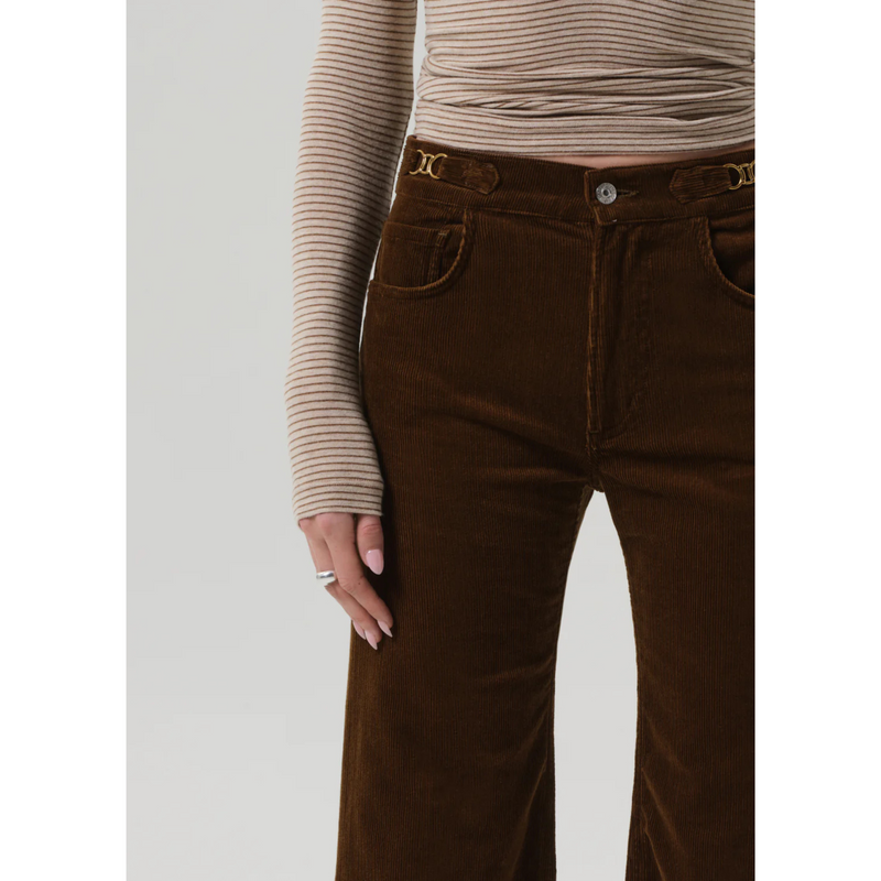 Citizens of Humanity Kimberly Flare w/ Horsebit in Corduroy Manuka