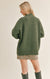 SAGE THE LABEL Wisteria Mock Neck Sweater Forest