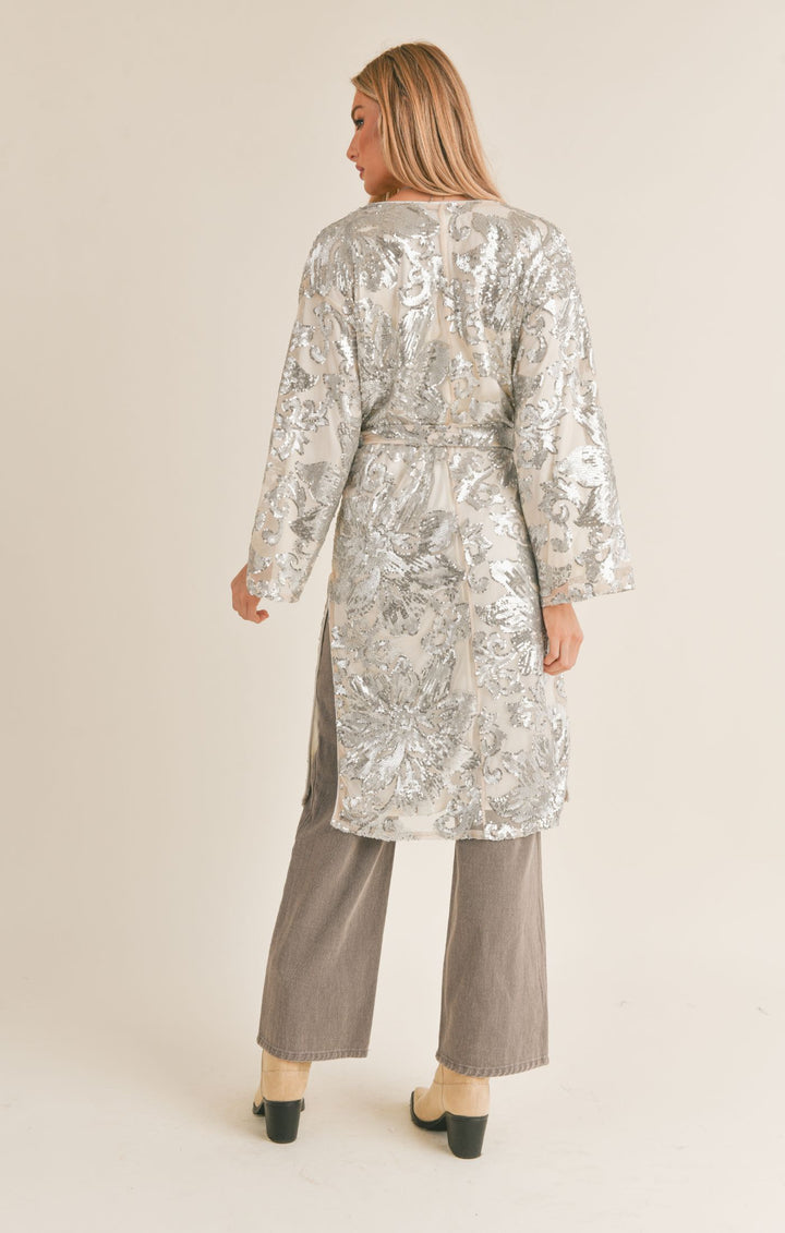 SAGE THE LABEL Aura Sequin Kimono