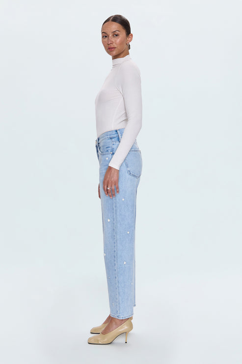 PISTOLA Lexi Mid Rise Bowed Straight in Stellar Vintage