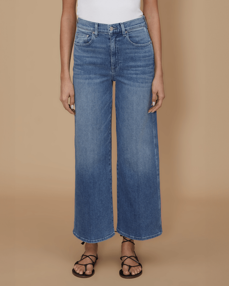 LE JEAN Juliette Wide Leg Ankle in Clementine