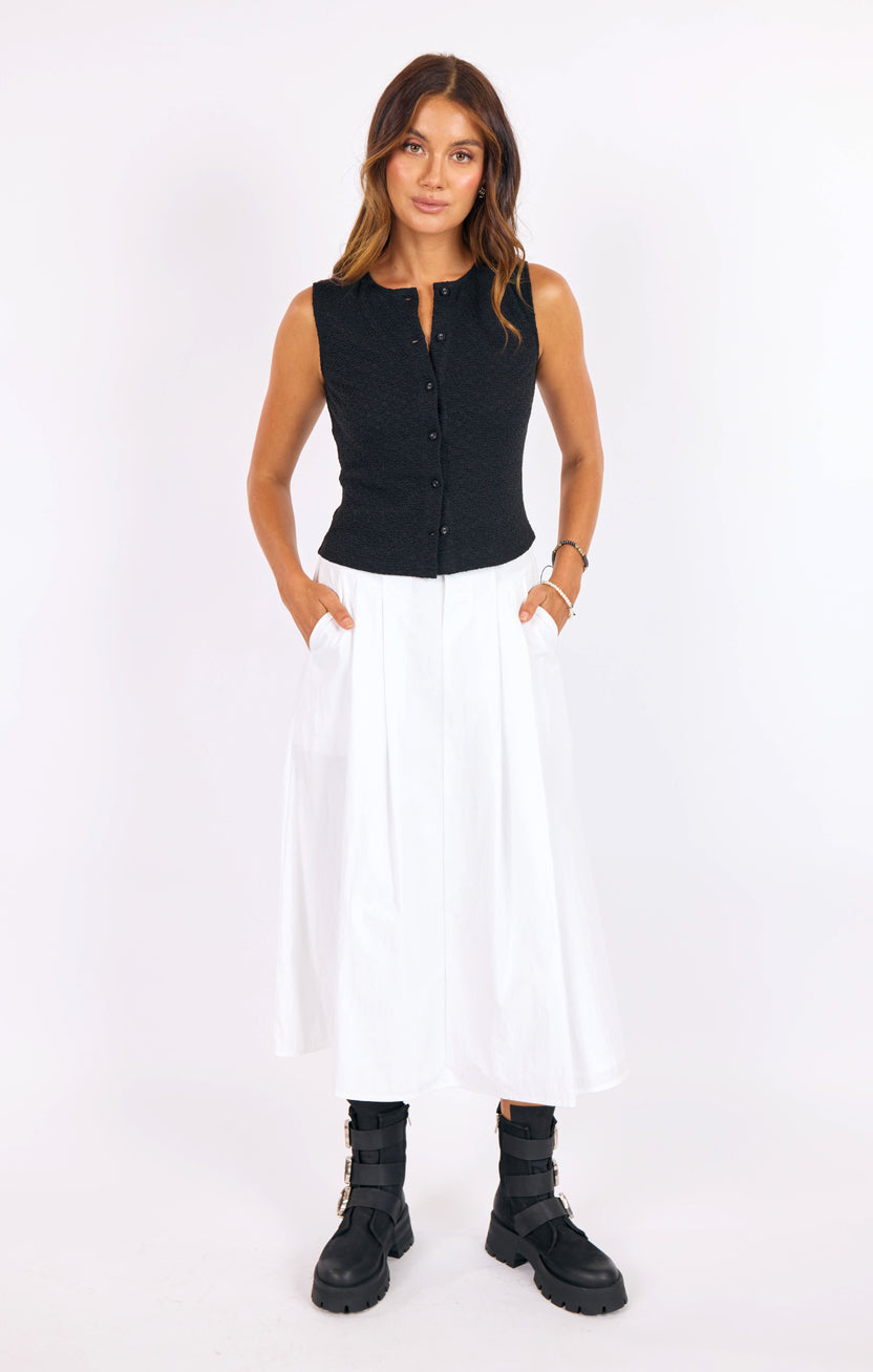 SAGE THE LABEL Purpose Button Tank