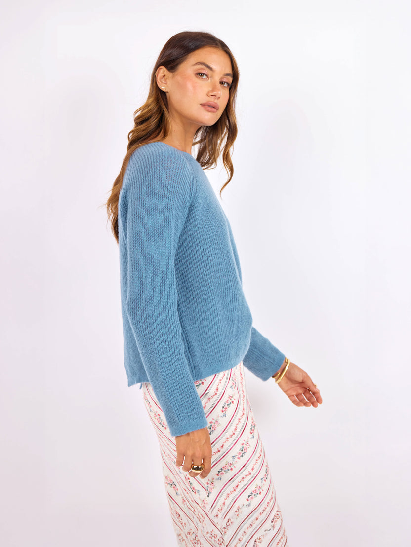 SAGE THE LABEL Fountain Open Back Sweater