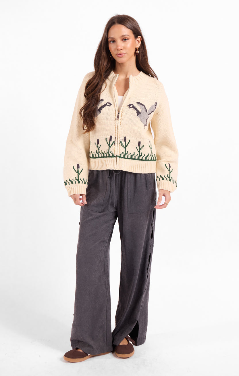 SAGE THE LABEL Songbird Zip Sweater