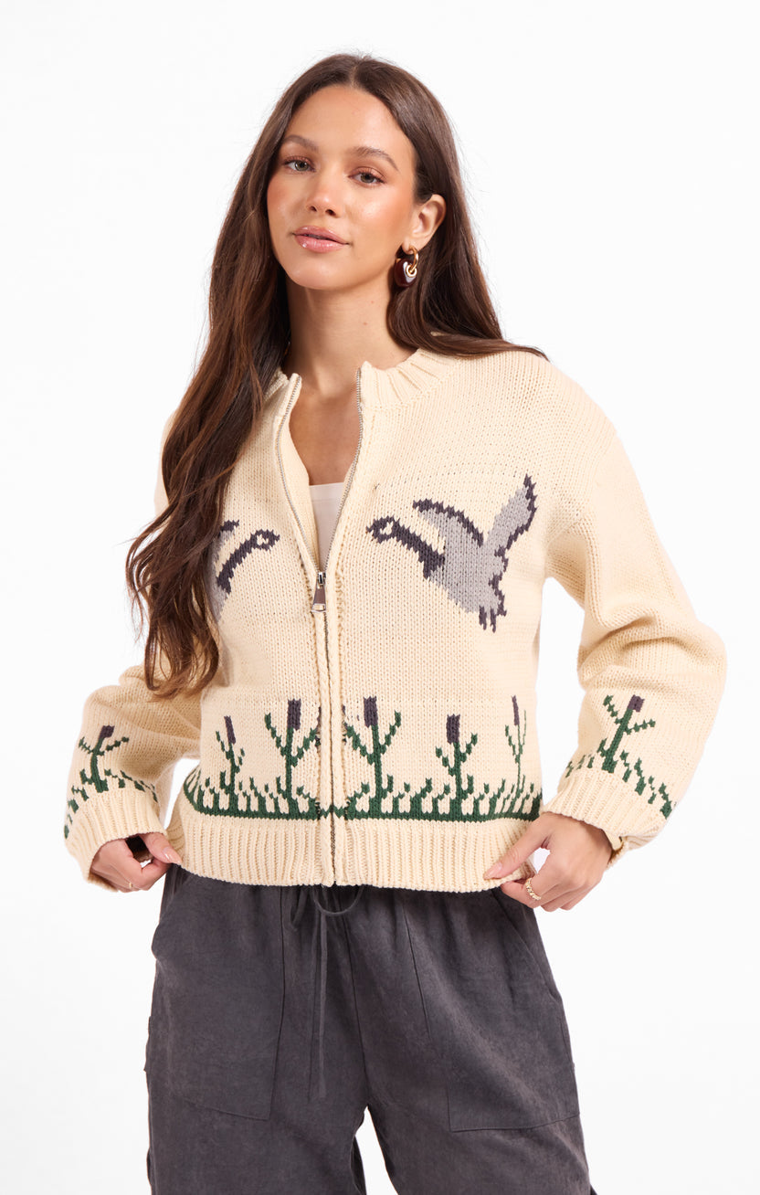 SAGE THE LABEL Songbird Zip Sweater