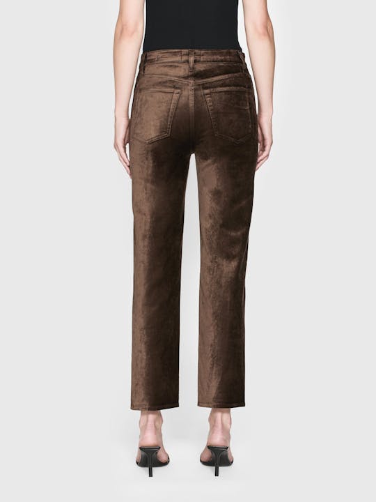 FRAME Le Sleek Straight in Peppercorn Velvet