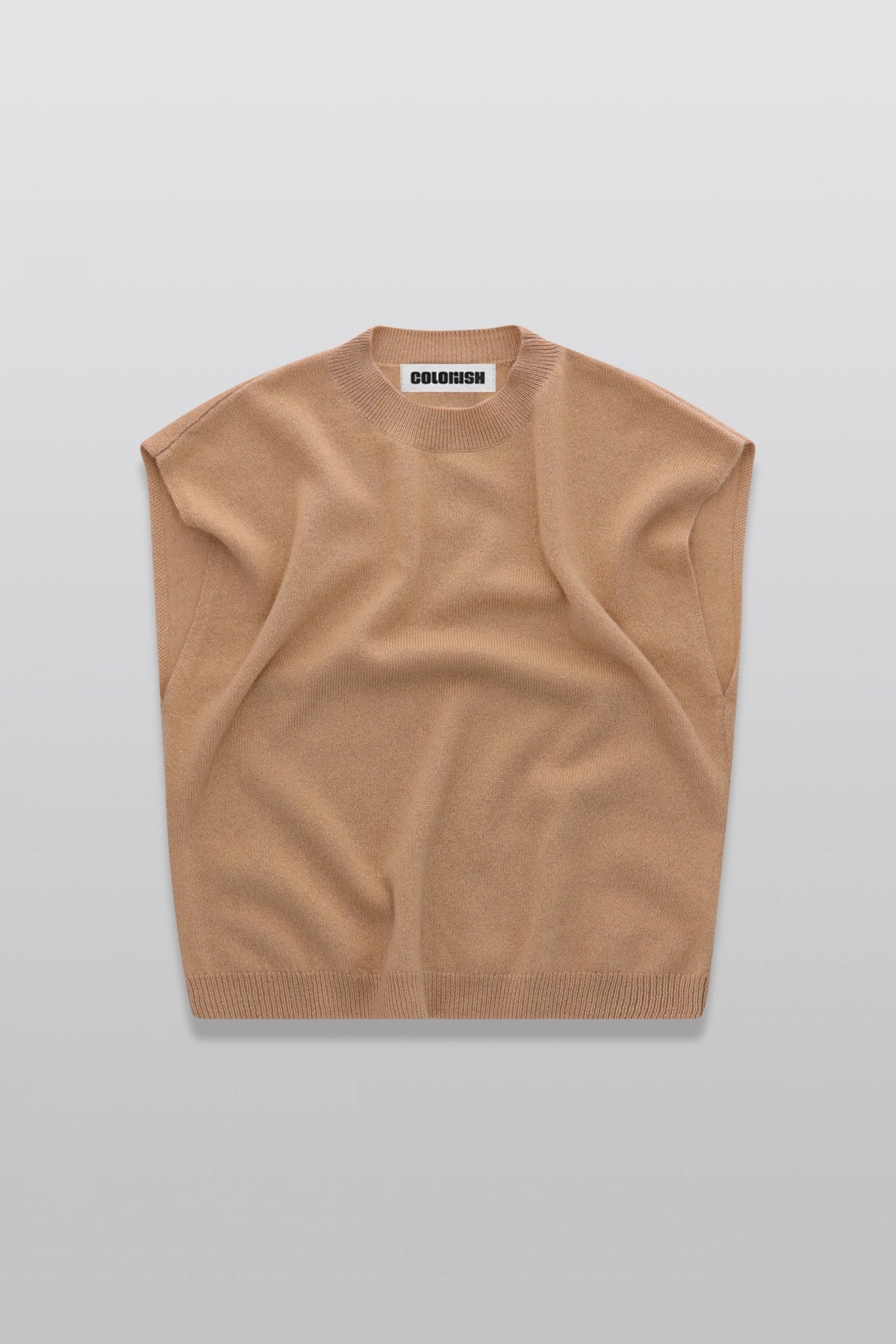 Colorush Lucca Crew Tank in Camel