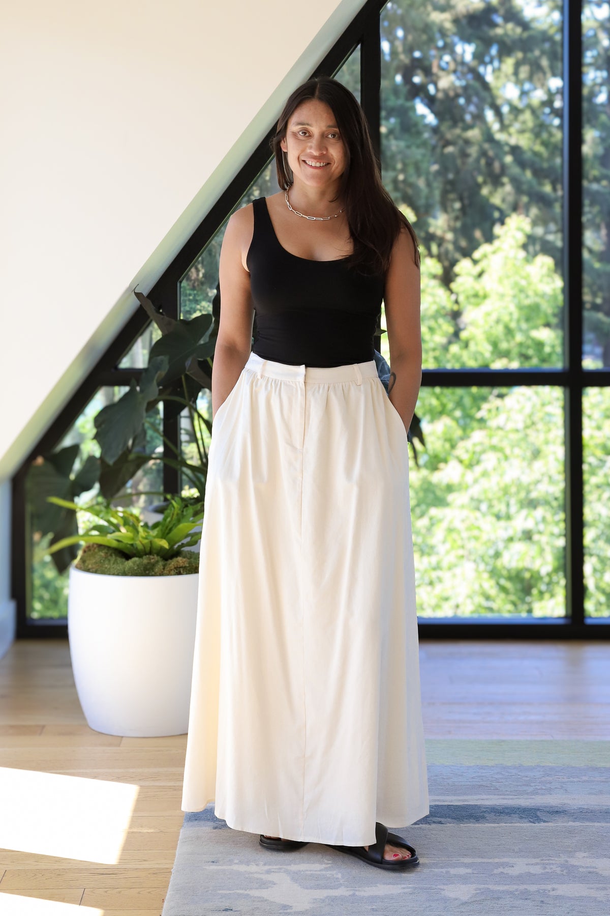 Line &amp; Dot Day Dream Midi Skirt