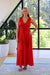 Lucy Paris Ilaria Satin Dress Red