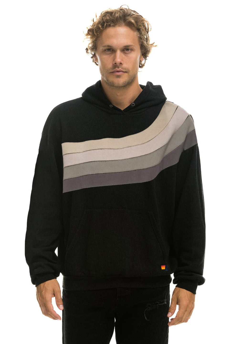 Aviator Nation Wave Stripe 4 - Pullover Hoodie