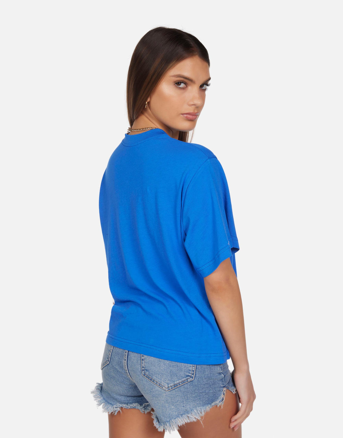 Michael Lauren Hester S/S Oversized Crop Tee