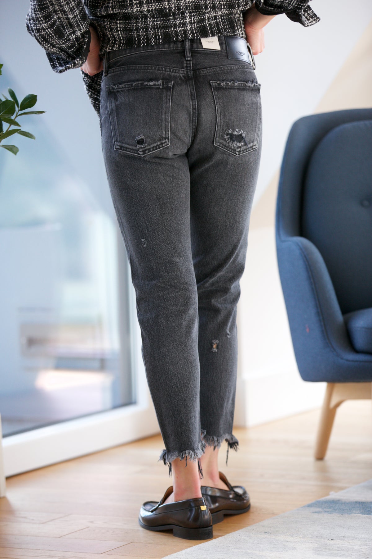 MOUSSY MV Kearny Tapered in Black