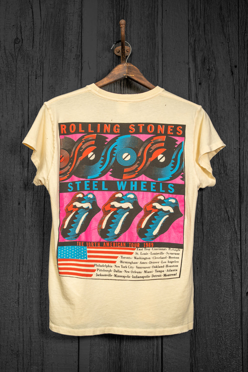 Madeworn Rolling Stones Steel Wheels '89 Classic Tee