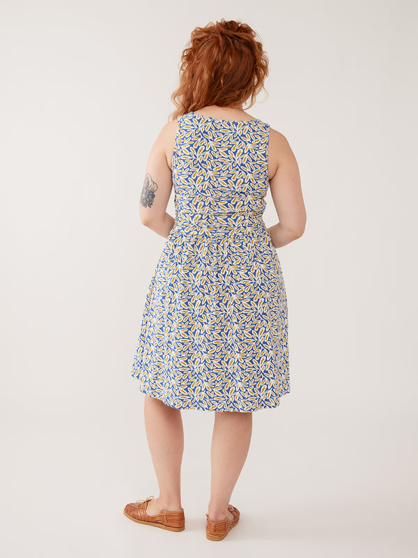 Mata Traders Asheville Dress in Fern Beats Blue