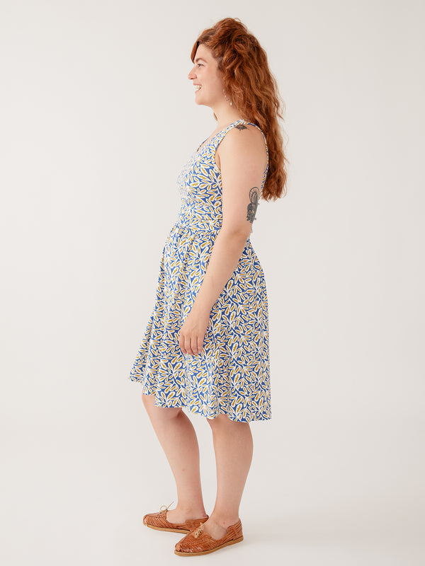 Mata Traders Asheville Dress in Fern Beats Blue