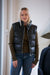 Mauritius Leather Ellice Leather Puffer Vest Black