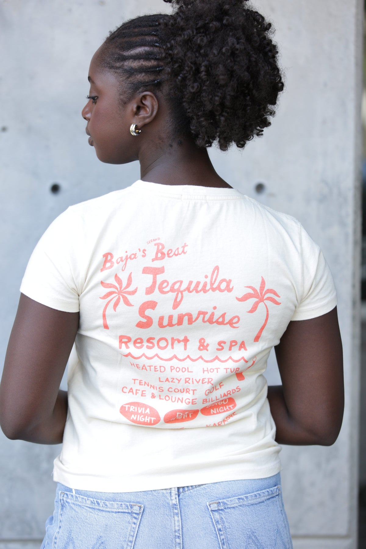 Mother Boxy Goodie Goodie Tee in Tequila Sunrise Resort