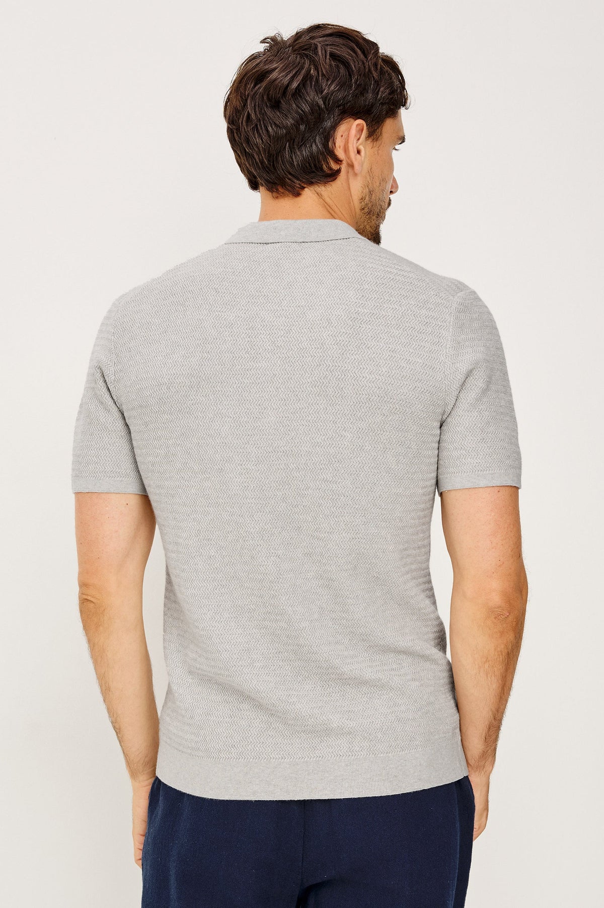 Rails Nathan Polo in Heather Grey