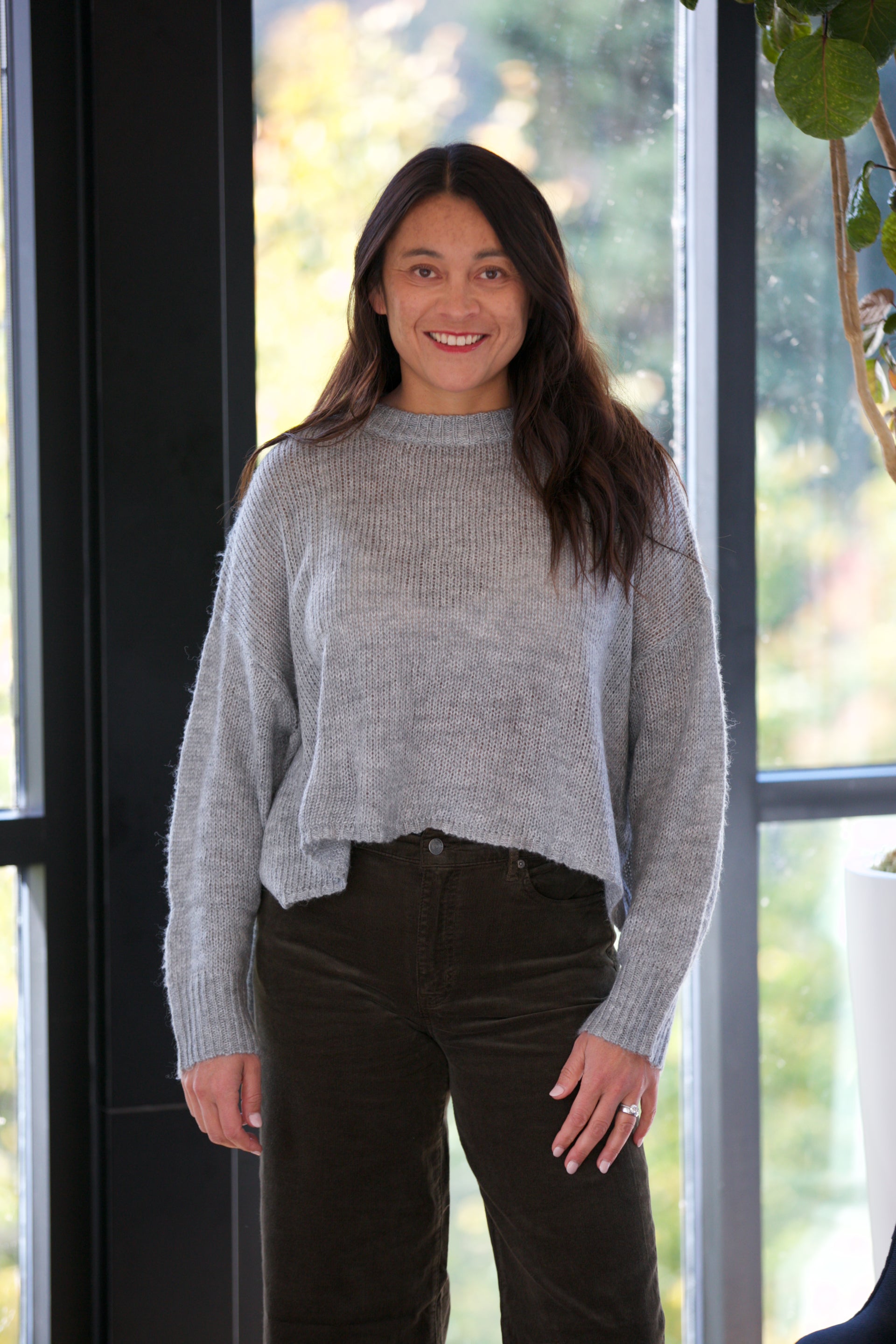 NIA Ariana Sweater in Heather Grey