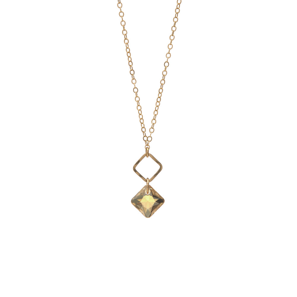 Kenda Kist Diamond Princess Pendant Gold Golden Shadow