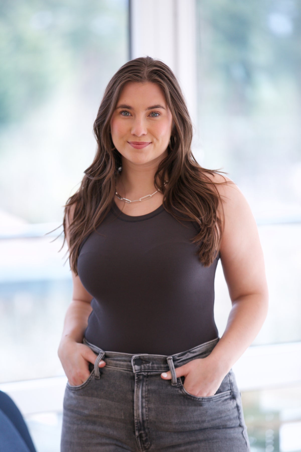 NYLAND Dita Binding Tank Top Steel