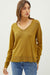 NYLAND Bambi V-Neck Raw Seam Sweater