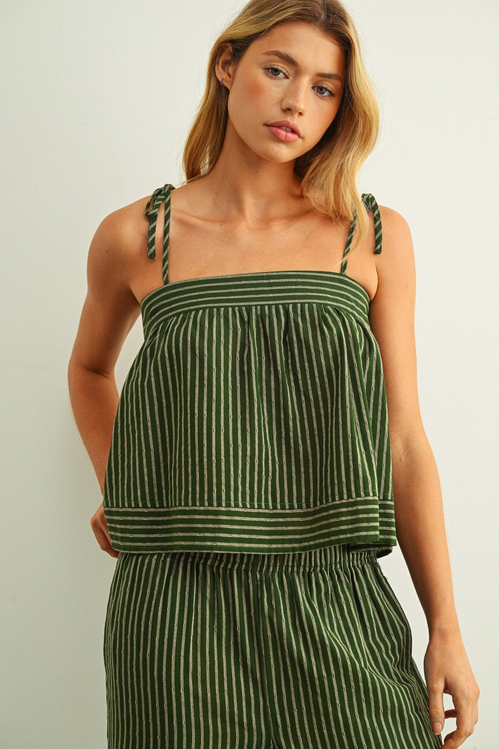 NYLAND Galilah Striped Spaghetti Strap Top